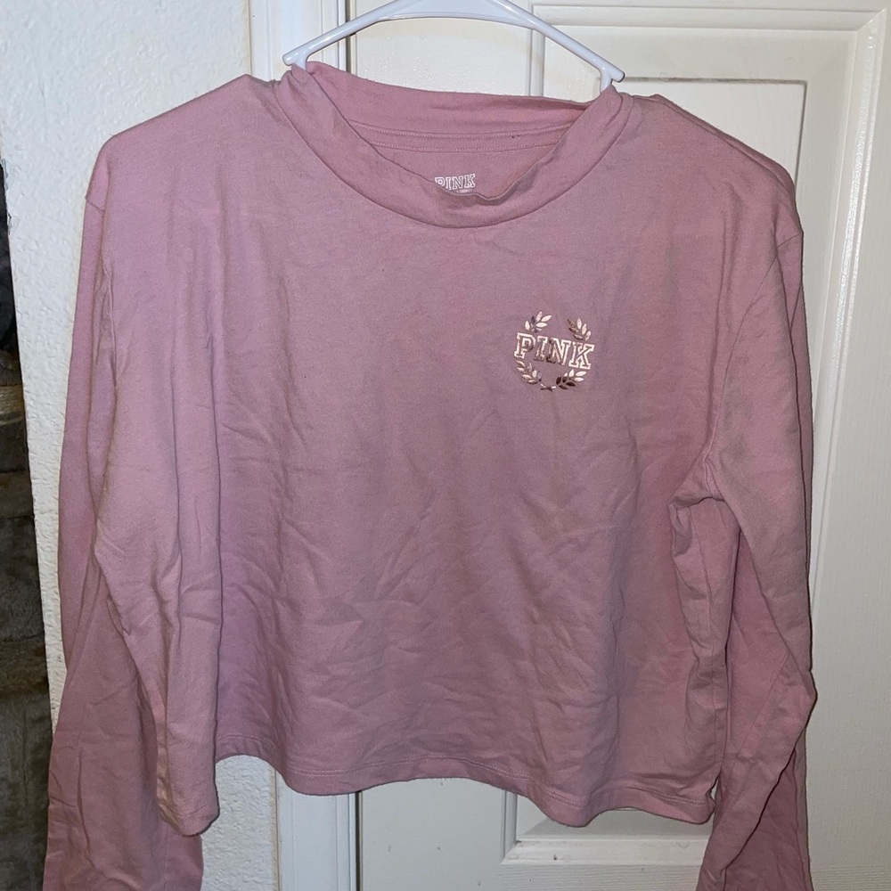 brand new PINK long sleeve pink top